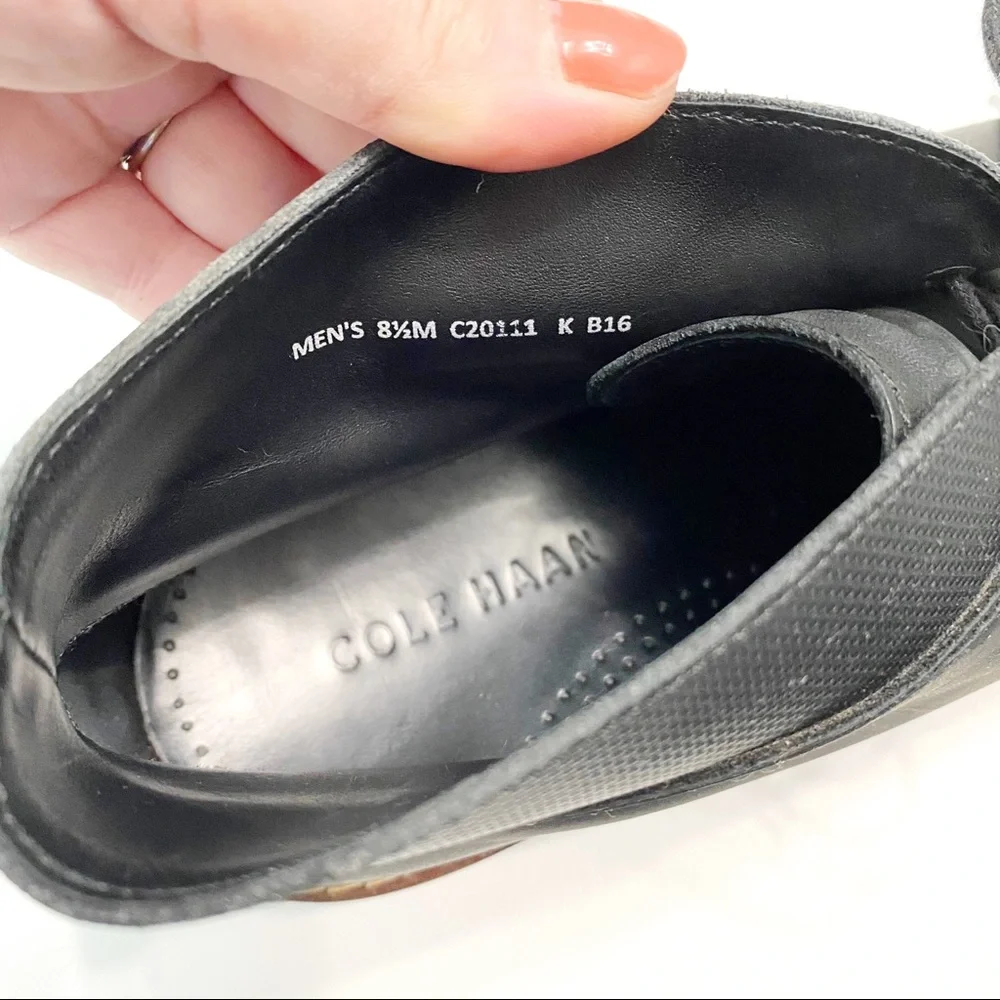 cole haan | colton winter chukka black leather 8.5